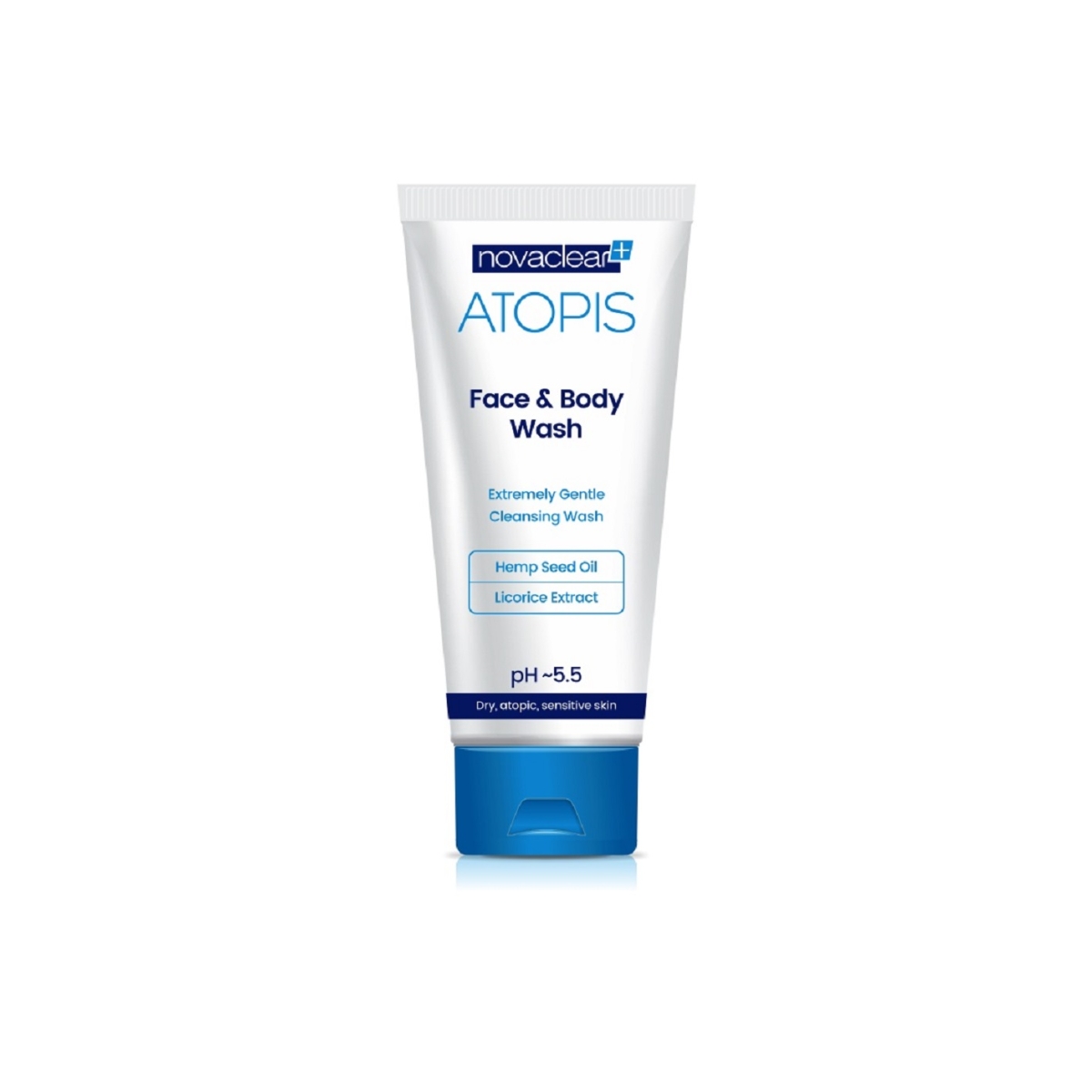 NOVACLEAR Atopis sejas un ķermeņa gels, 200 ml - Produkta attēls