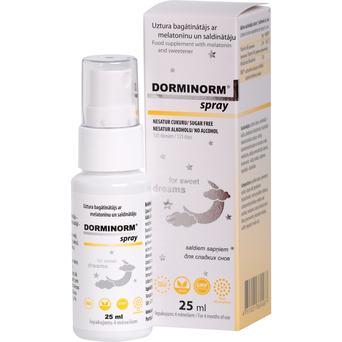 DORMINORM sprejs, 25 ml - Produkta attēls
