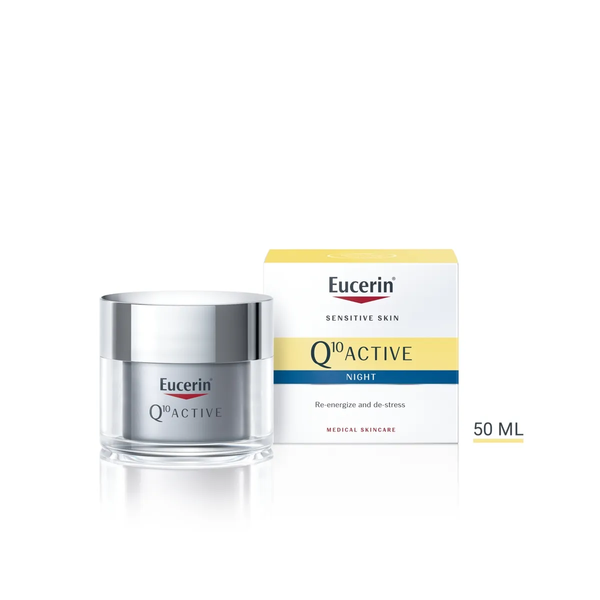 EUCERIN Q10 pretgrumbu nakts krēms, 50 ml - Produkta attēls