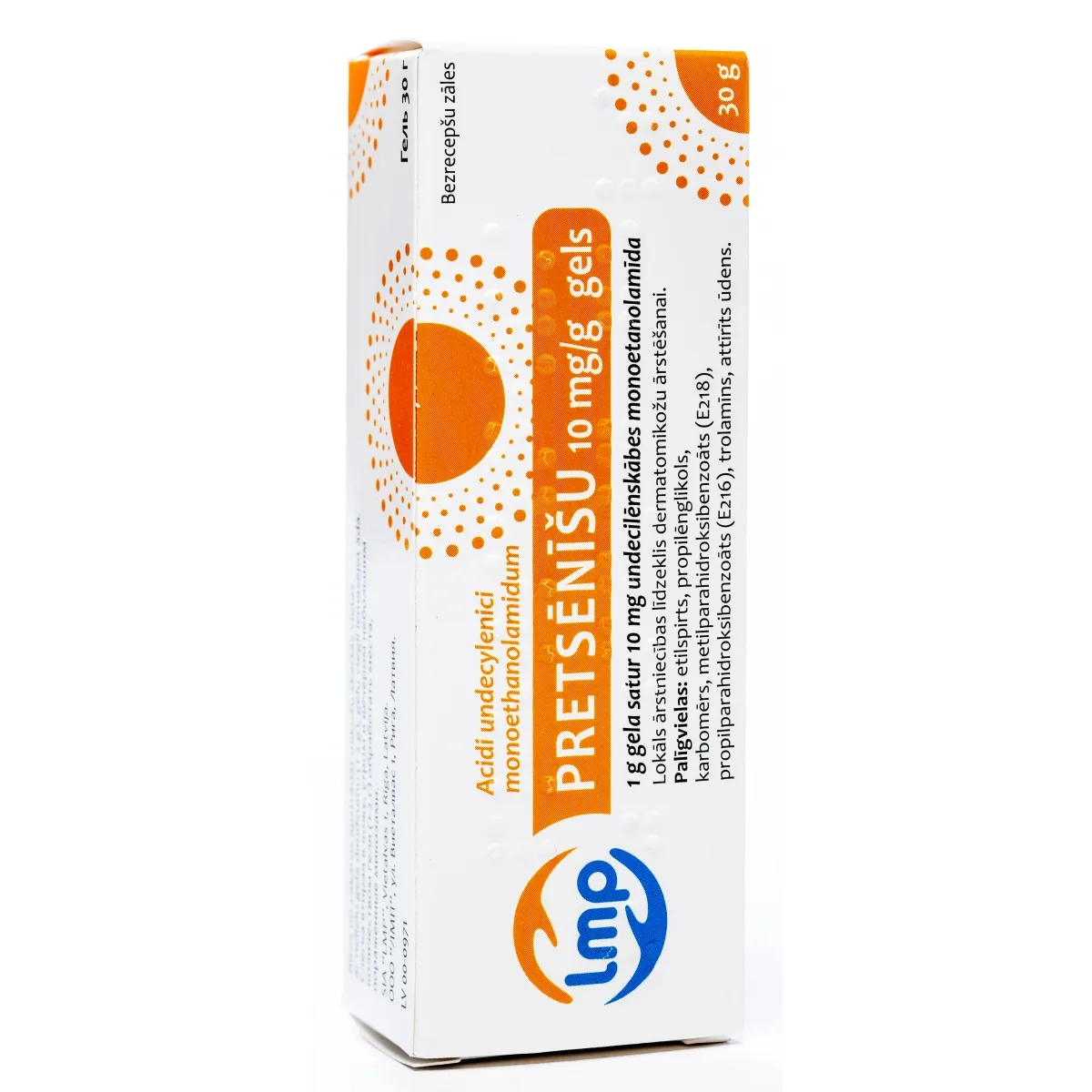 PRETSĒNĪŠU 10MG/G GĒLS 30G - Produkta attēls