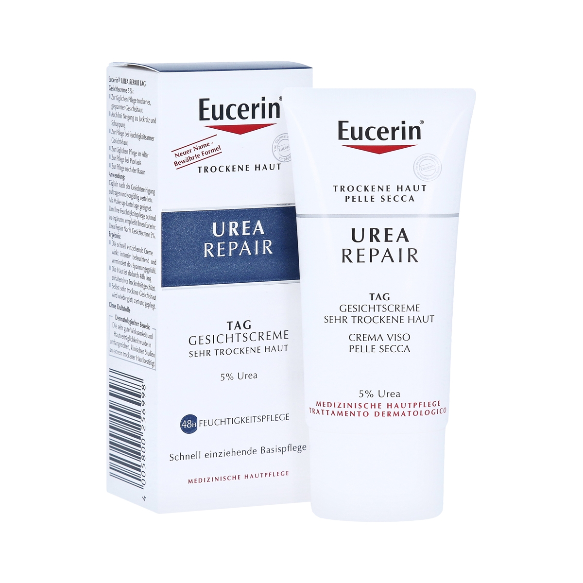 EUCERIN Urea 5% sejas krēms sausai ādai, 50 ml - Produkta attēls