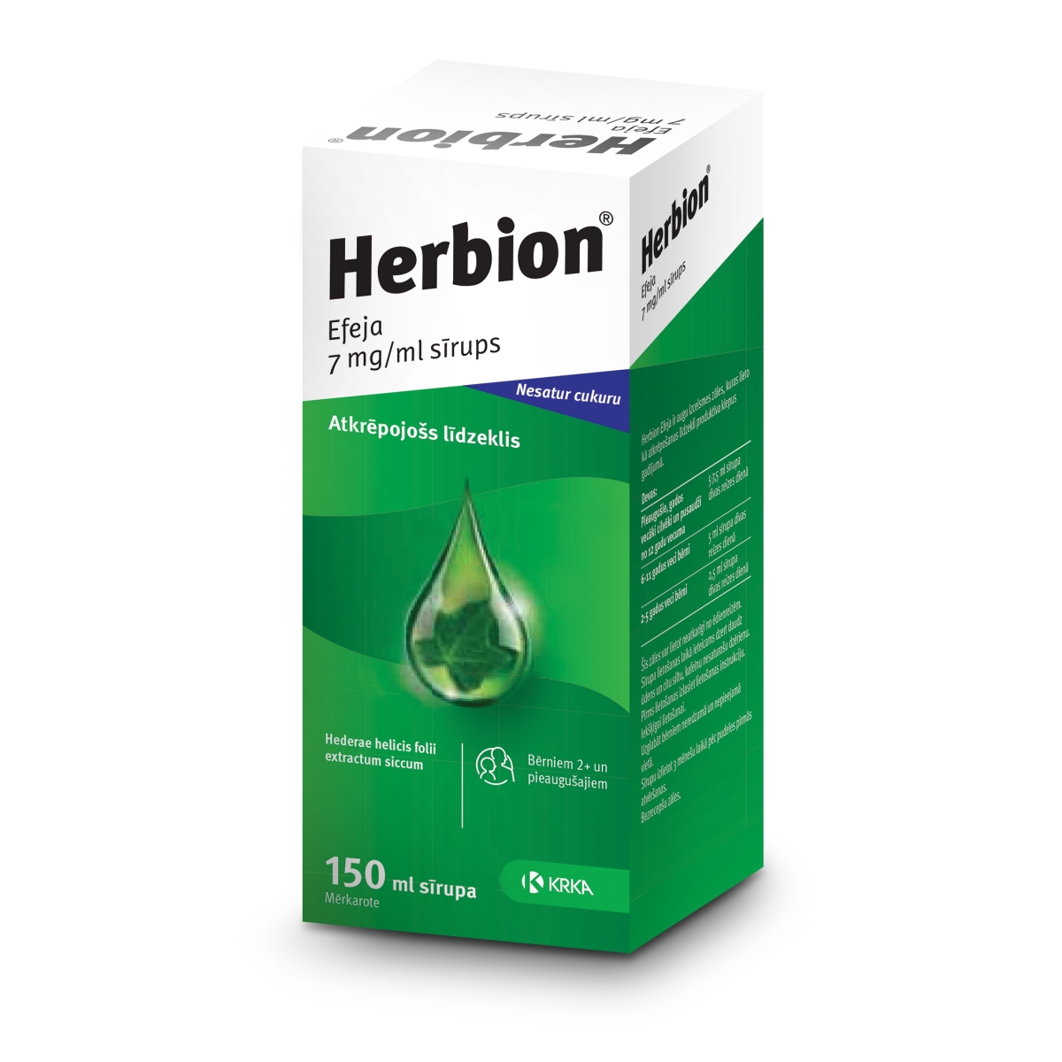 HERBION EFEJA SĪRUPS 150ML - Produkta attēls
