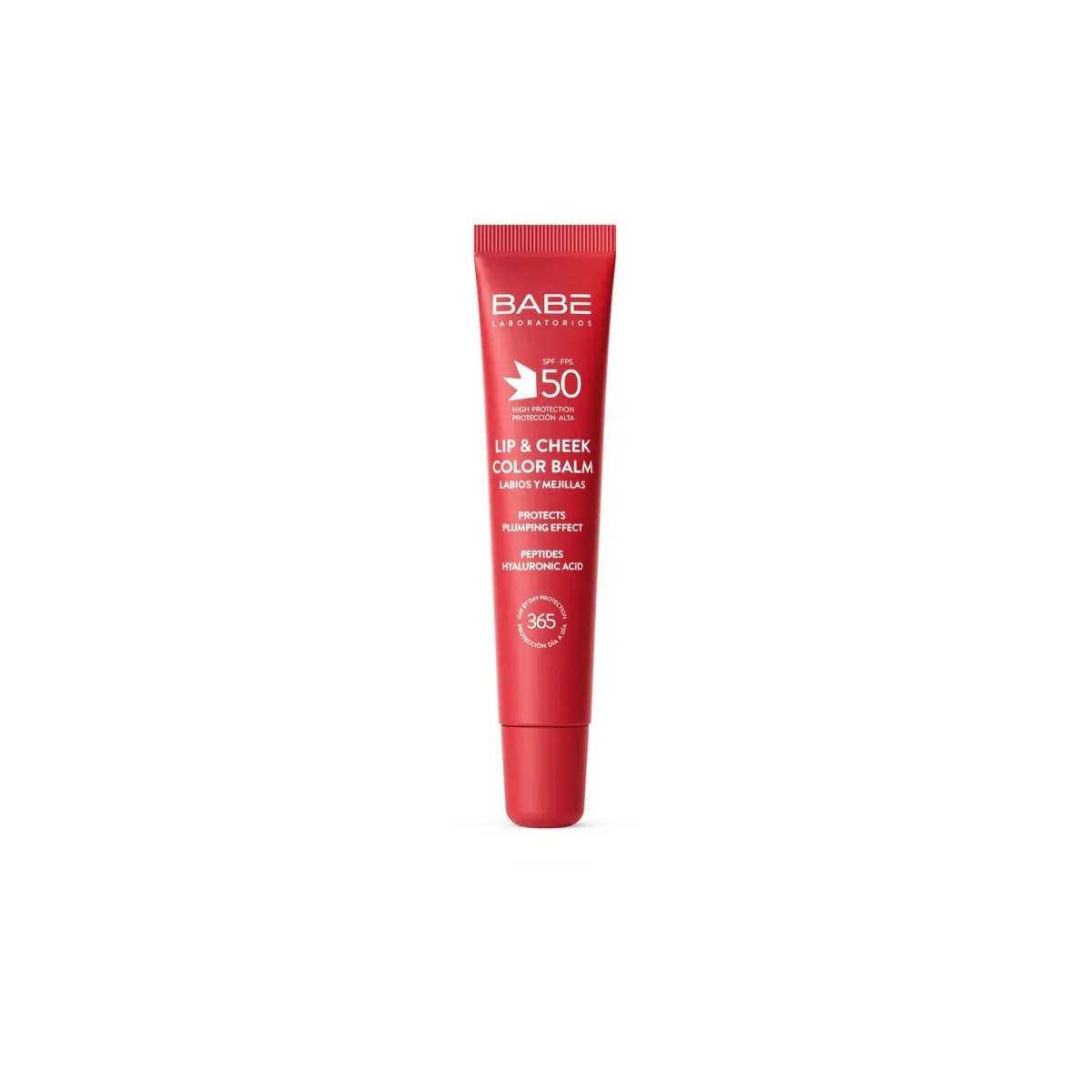 BABE LIP & CHEEK SPF50 BALZAMS LŪPĀM UN VAIGIEM SARKANS 20ML - Produkta attēls