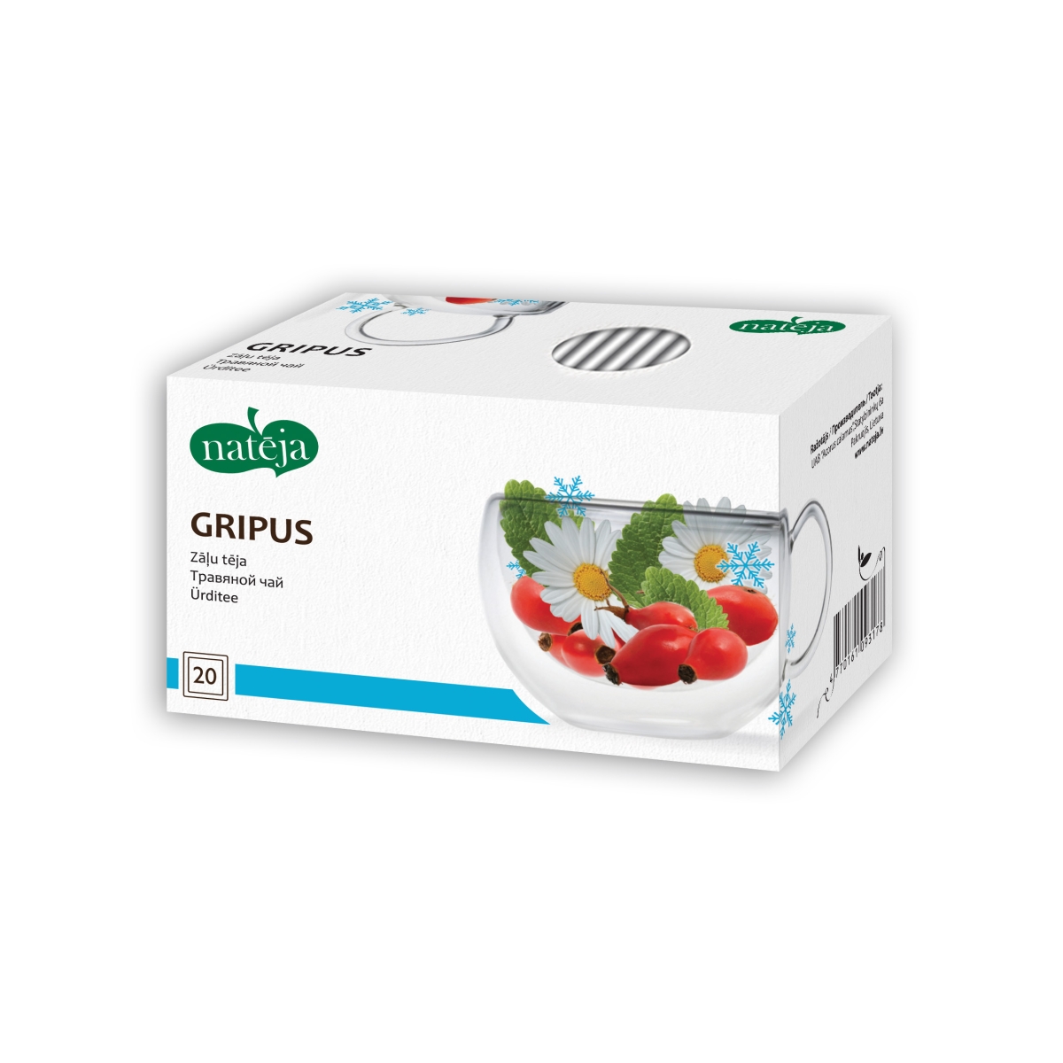 Augu tēja NATĒJA GRIPUS, 1.5g x N20
