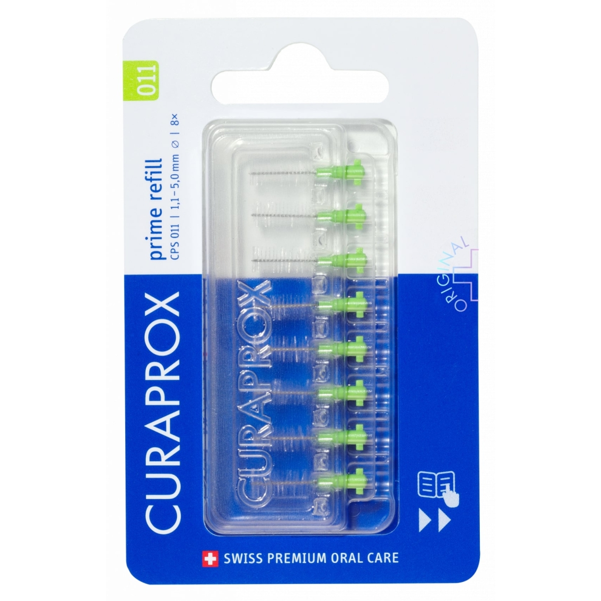 CURAPROX 011 interdentālo bristīšu uzpilde, 8 gab. - Produkta attēls
