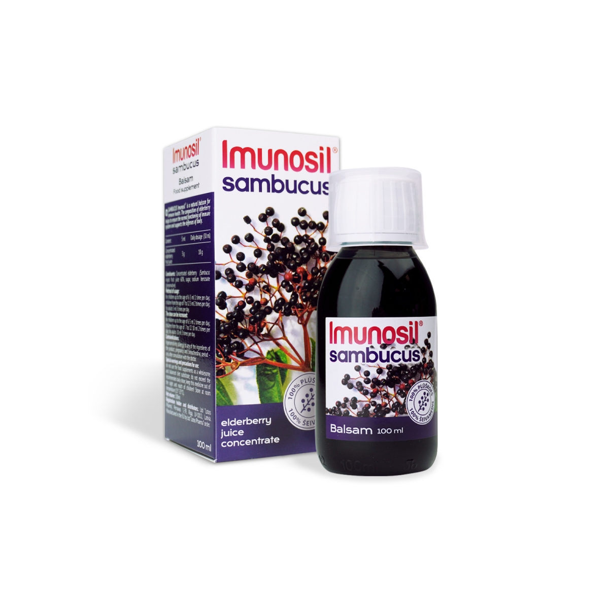 Imunosil Sambucus balzams 100 ml - Produkta attēls