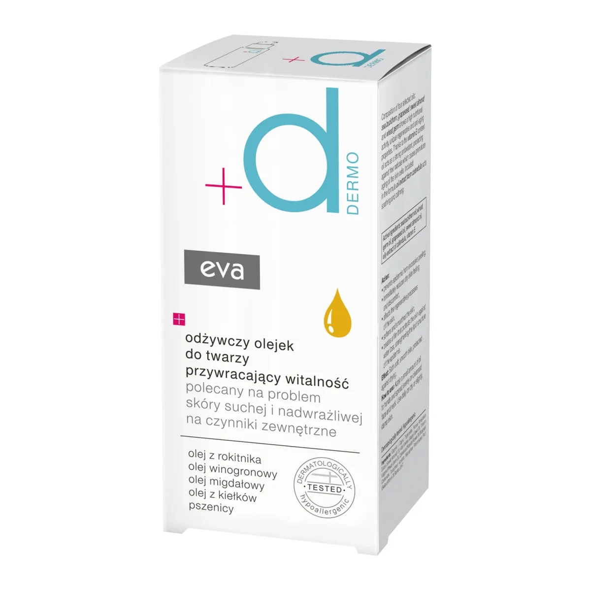 EVA DERMO barojoša eļļa sausai sejas ādai, 30 ml - Produkta attēls
