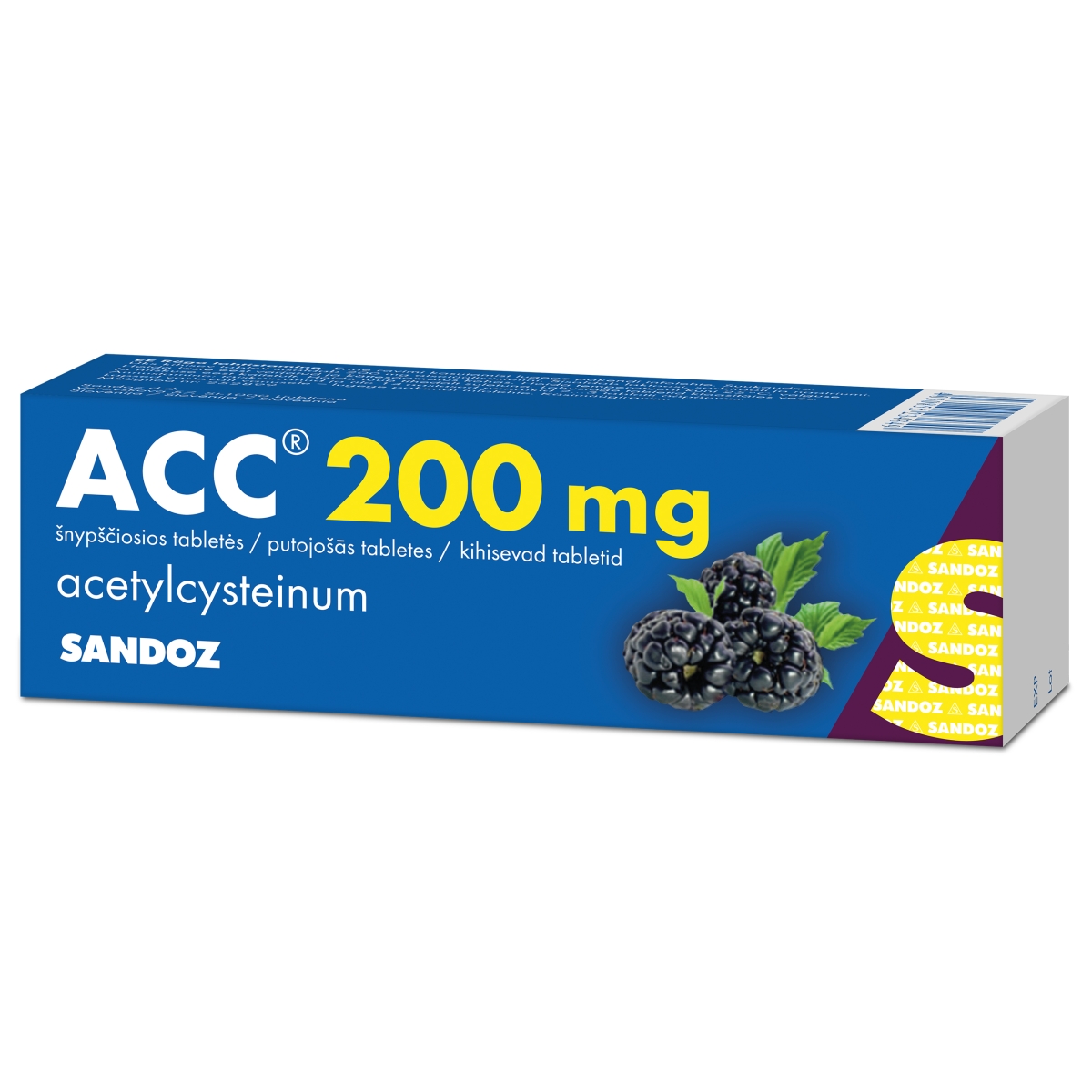 ACC 200 putojošās tabletes, 20 gab. - Produkta attēls