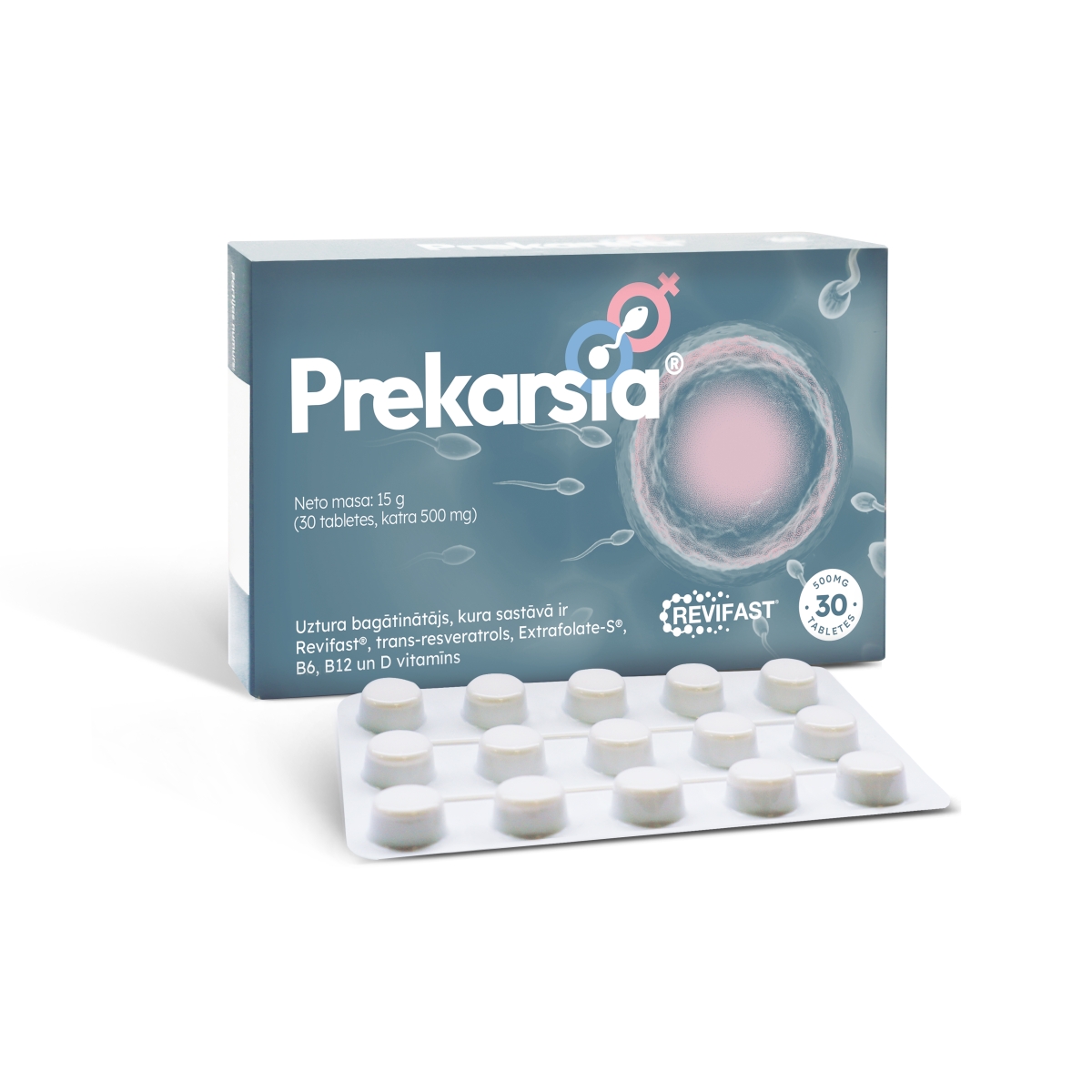PREKARSIA® tabletes, 30 gab. - Produkta attēls