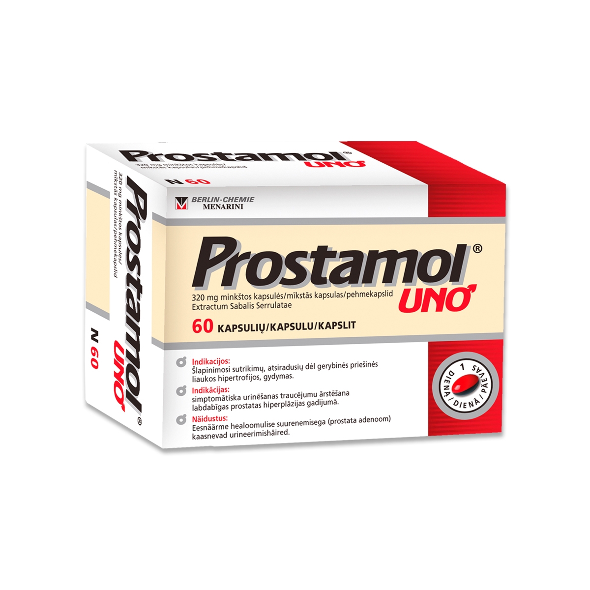 PROSTAMOL UNO KAPSULAS N60 - Produkta attēls
