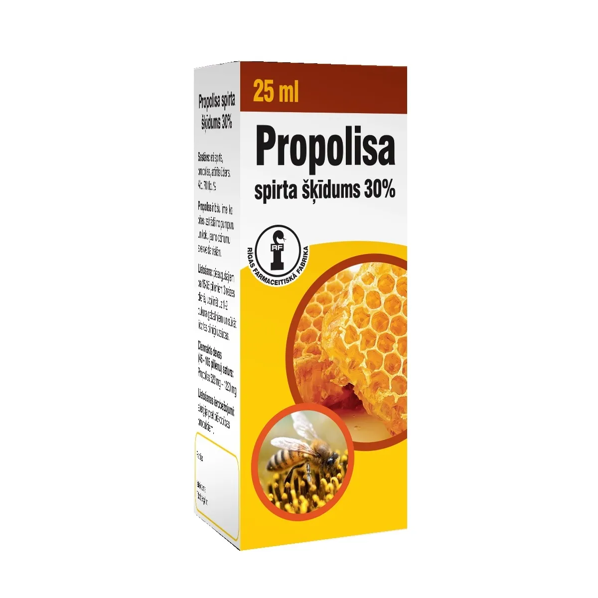 RFF Propolisa spirta šķīdums 30%, 25 ml - Produkta attēls