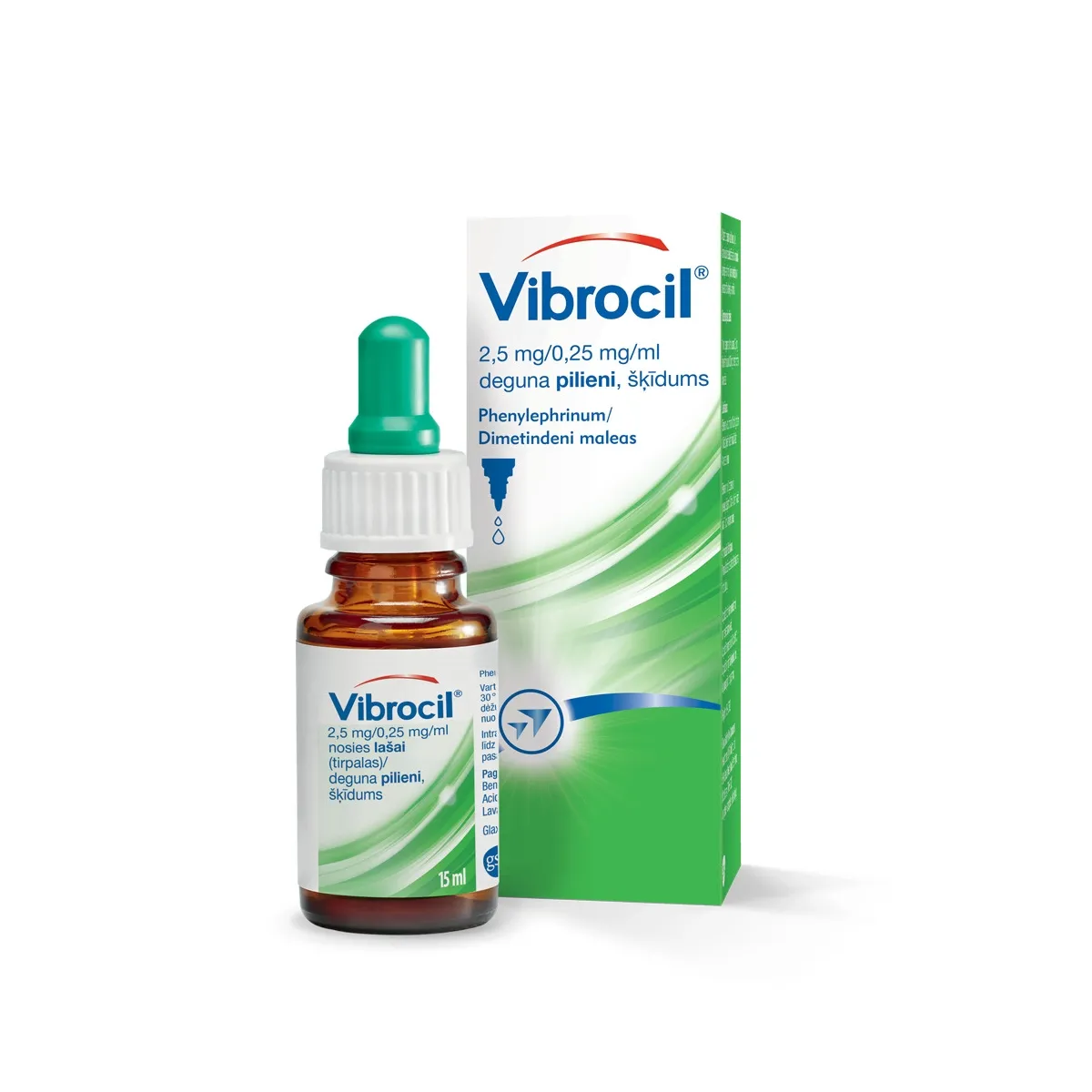 VIBROCIL deguna pilieni, 15 ml - Produkta attēls