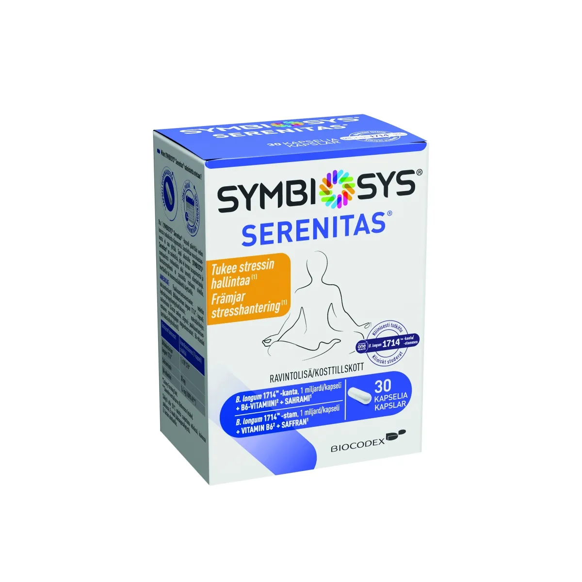 SYMBIOSYS® Serenitas® kapsulas, 30 gab - Produkta attēls