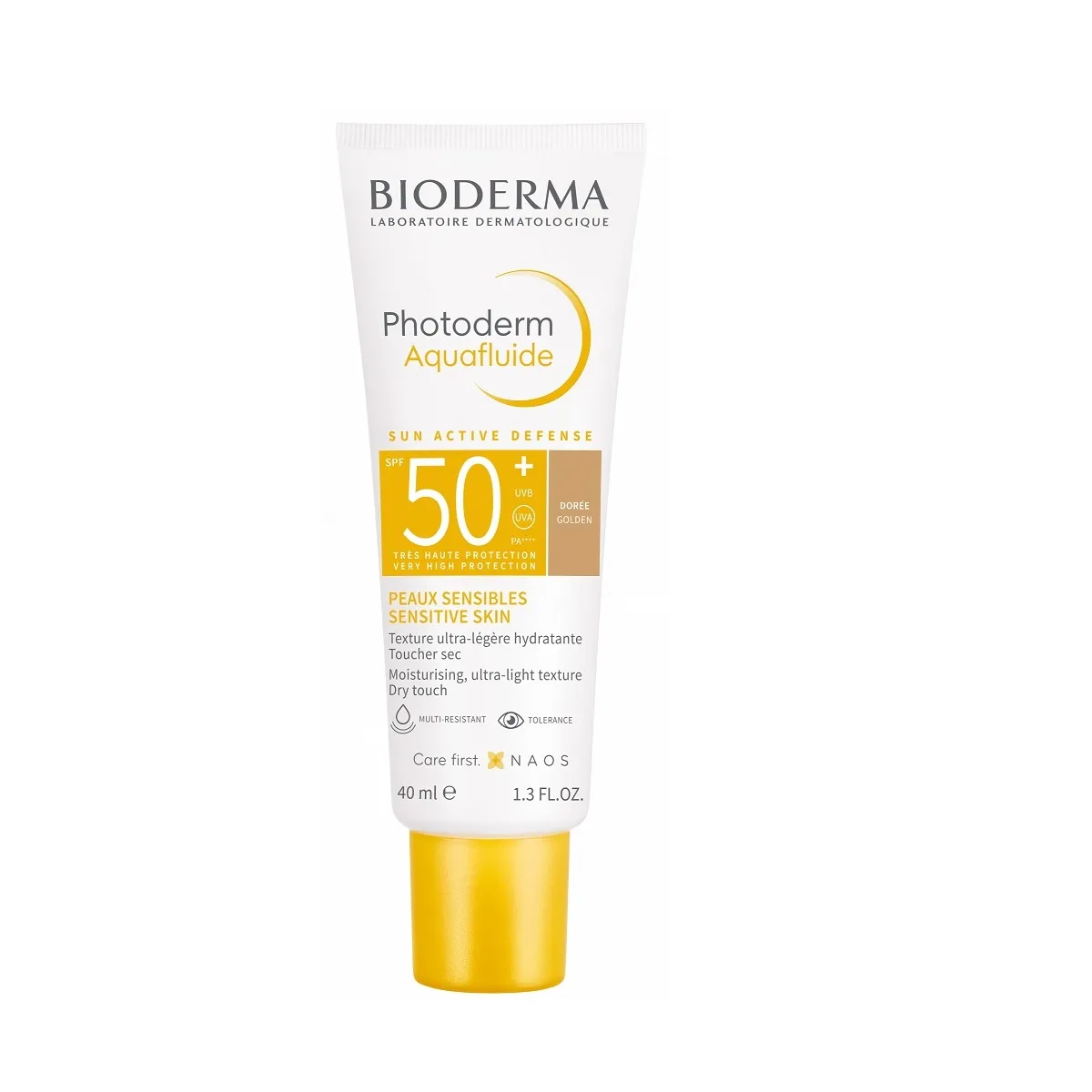 BIODERMA Photoderm Aquafluide SPF50+ akvafluīds gaišs tonis, 40 ml - Produkta attēls