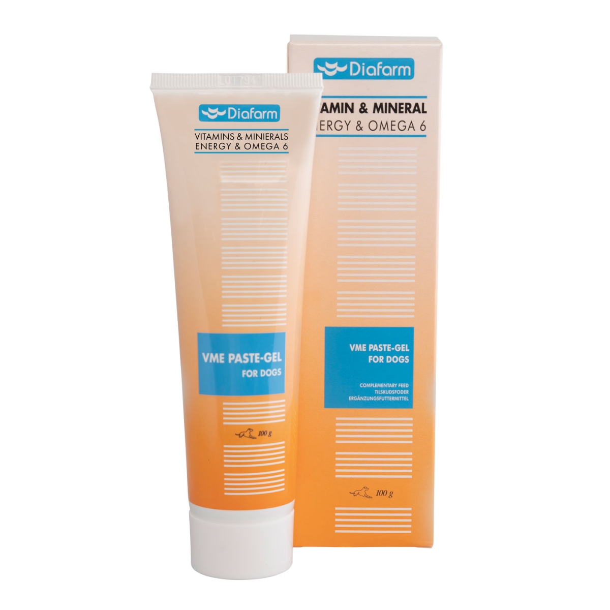 DF VIT-MIN ENERGY PASTE-GEL+OM6 DOGS 100G - Produkta attēls
