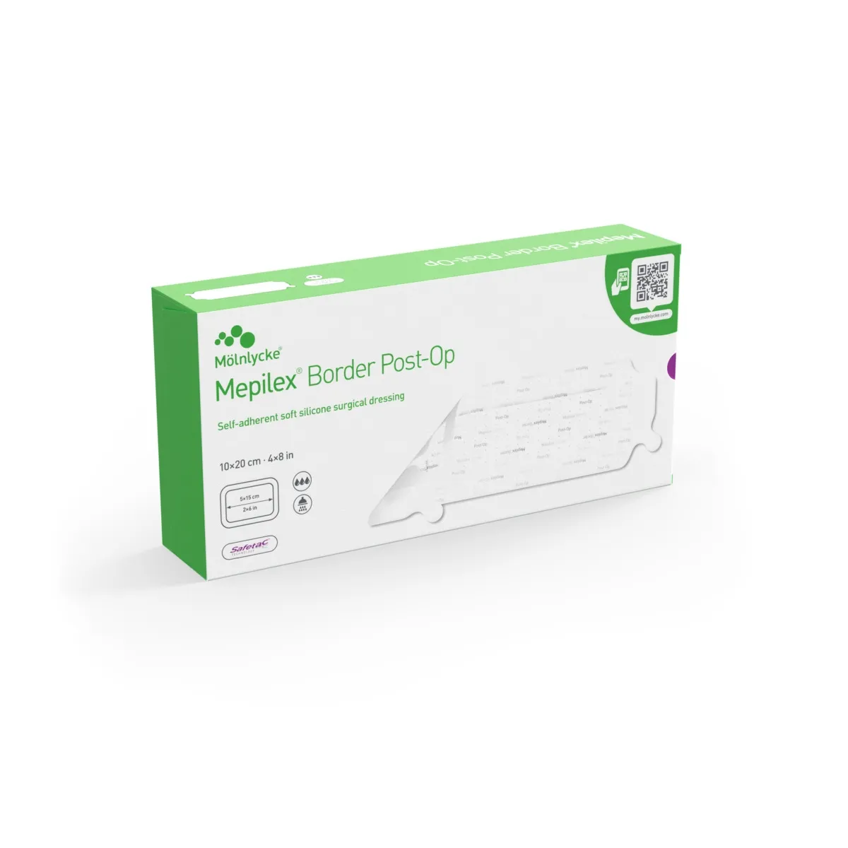 MEPILEX Border Post Op 10 x 20cm, 10 gab. - Produkta attēls