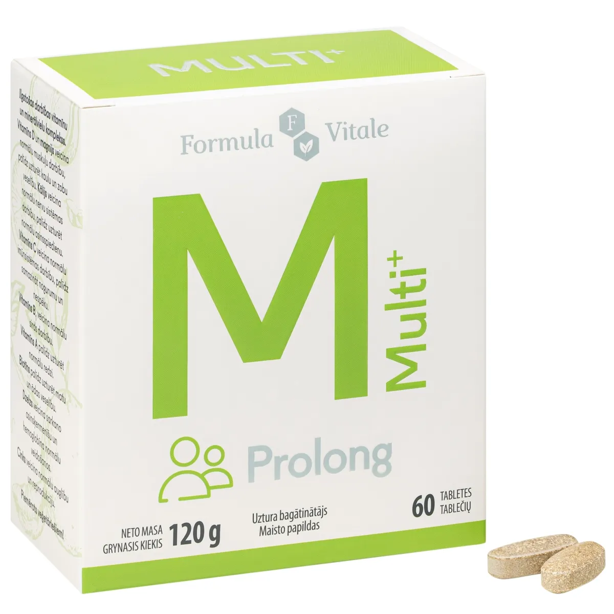 FORMULA VITALE Multi Prolong tabletes, 60 gab. - Produkta attēls