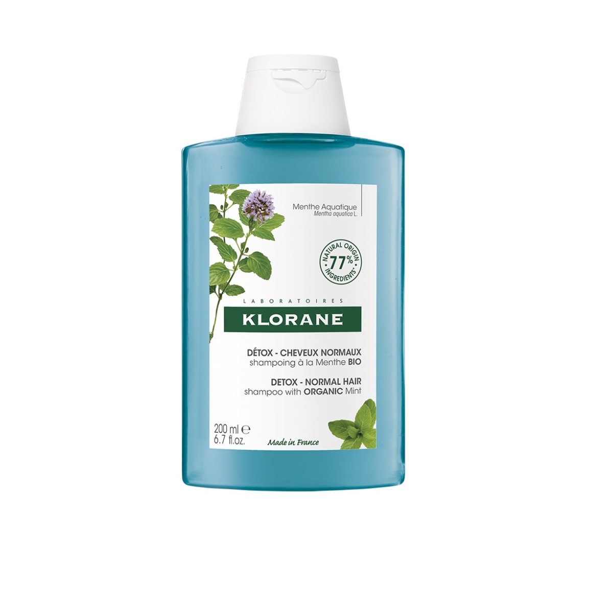 KLORANE šampūns ar piparmētrām, 200ml - Produkta attēls