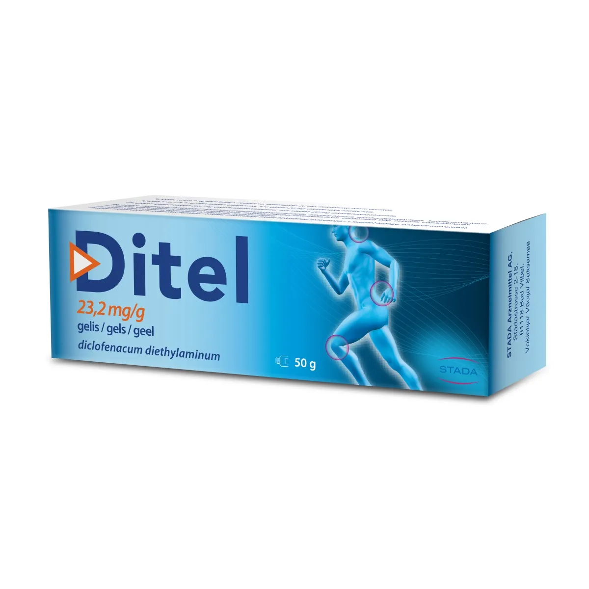 DITEL 23,2 mg/ g gels, 50 g. - Produkta attēls