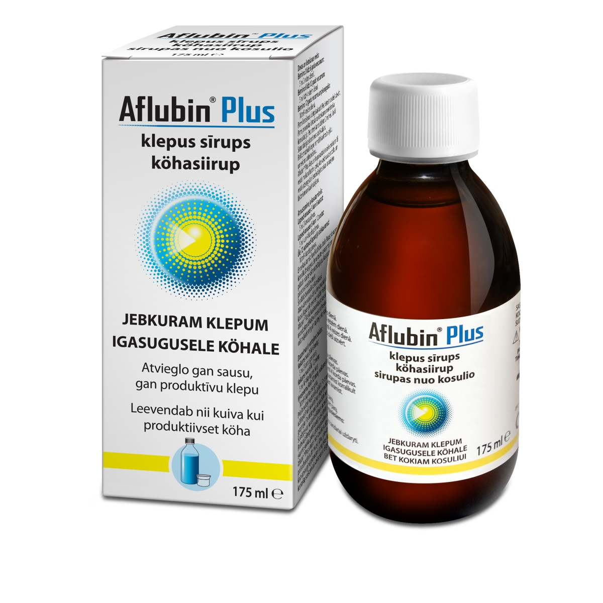 AFLUBIN Plus klepus sīrups, 175 ml - Produkta attēls 1