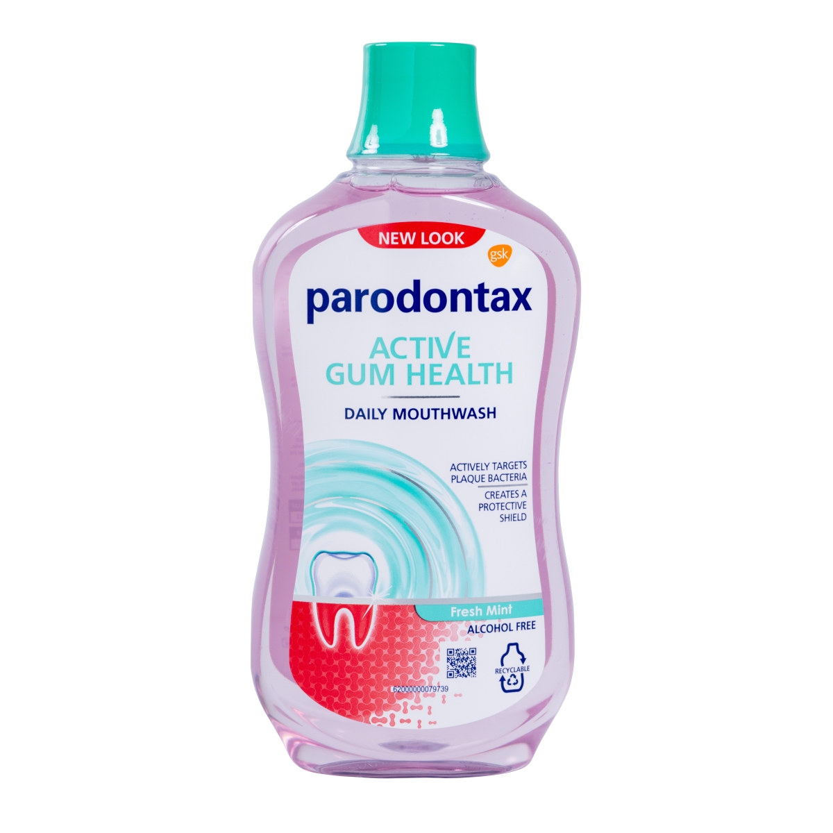 PARODONTAX® Daily Mouthwash Freshmint mutes skalojamais līdzeklis, 500 ml - Produkta attēls