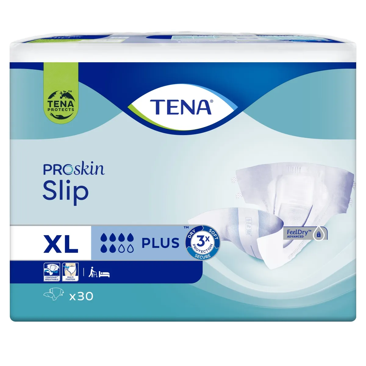 TENA Slip Plus autiņbikses, XL izmērs, 30 gab. - Produkta attēls