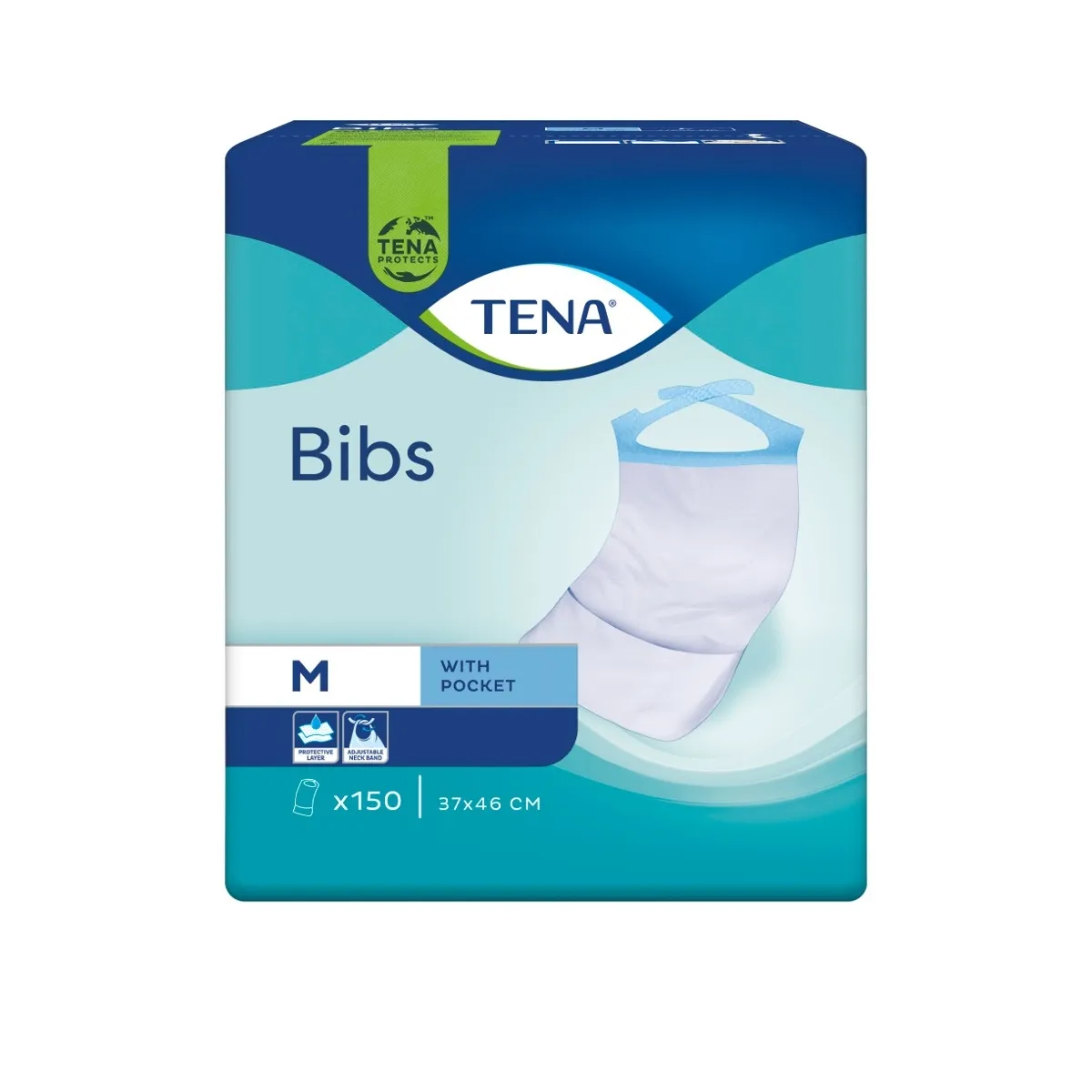 TENA Bibs priekšauti 37x46cm, 150 gab. - Produkta attēls