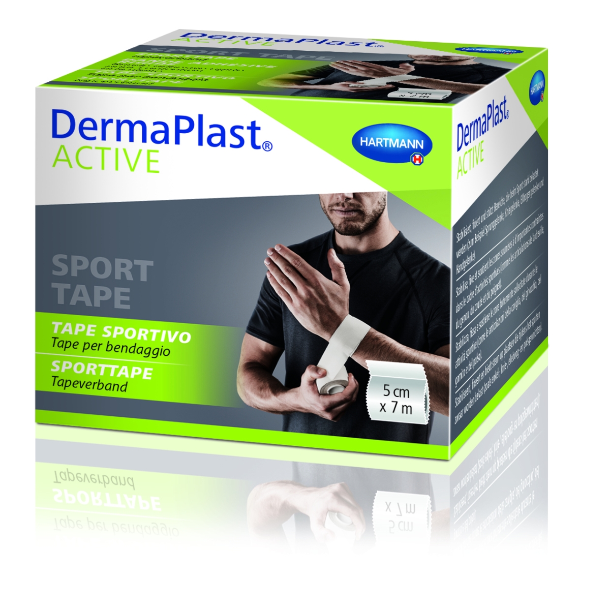 DERMAPLAST Active Sport teips (5 cm x 7 m), 1 gab - Produkta attēls