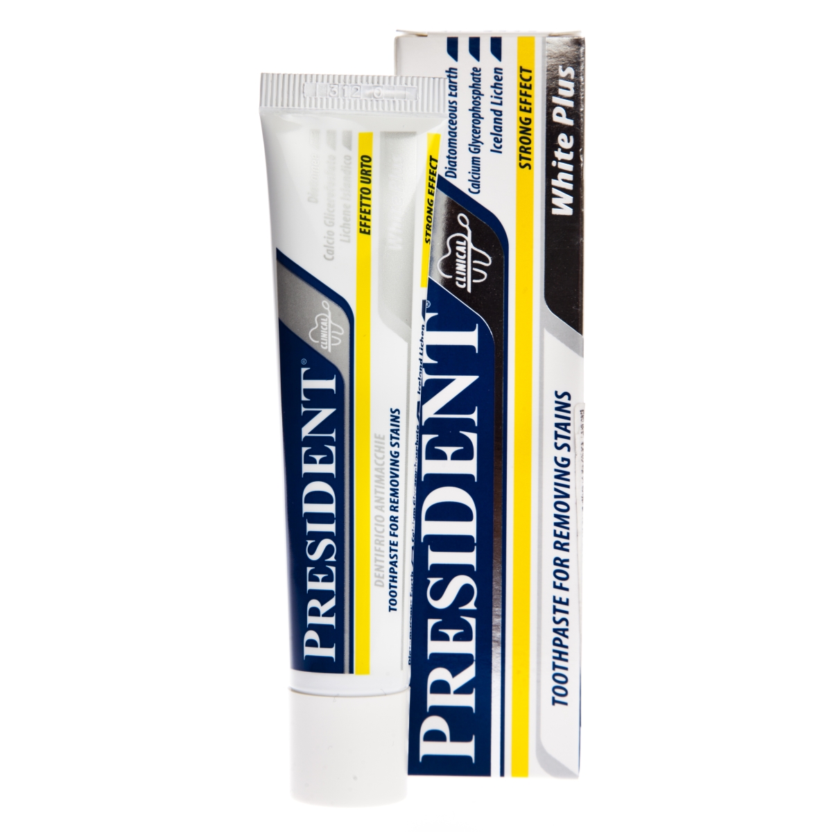 PRESIDENT ZOBU PASTA WHITE PLUS 30ML - Produkta attēls