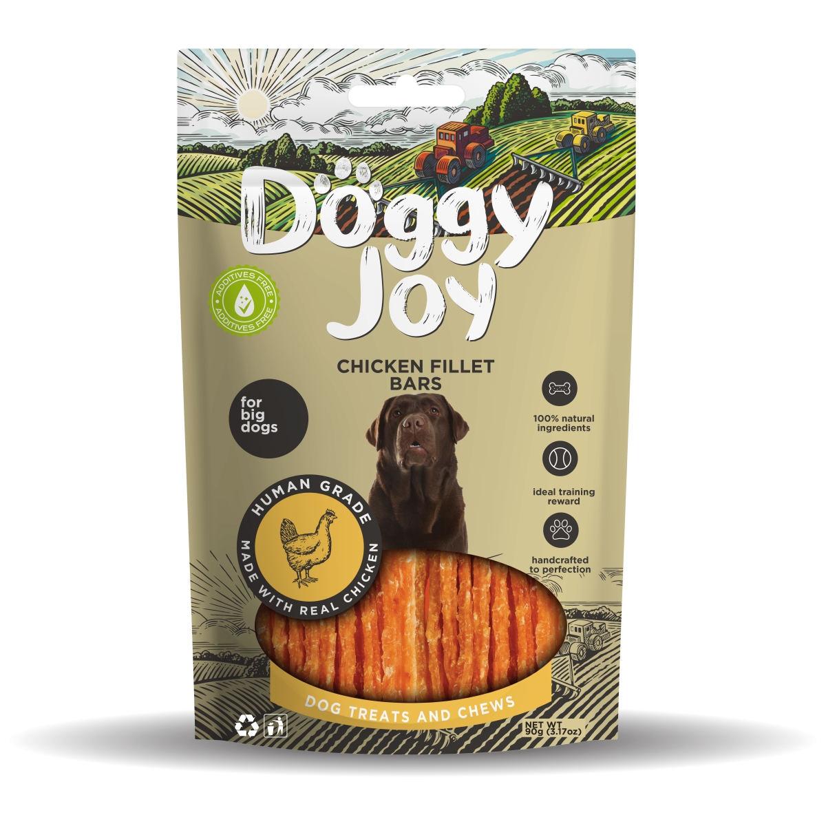 DOGGY JOY VISTAS FILEJAS NŪJIŅAS SUŅIEM 90G - Produkta attēls