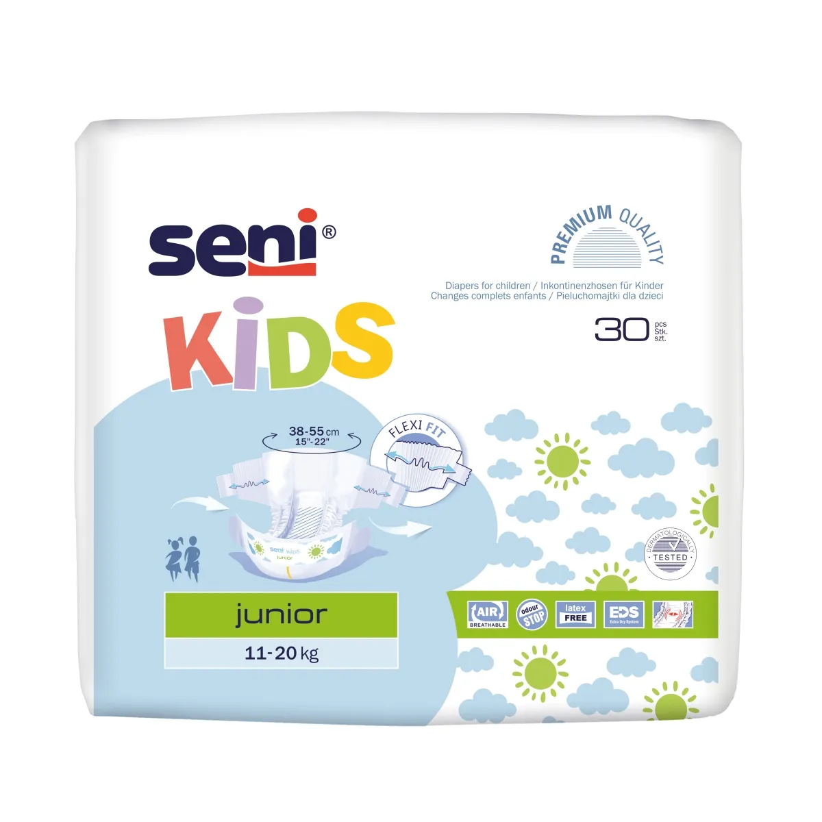 SENI KIDS Junior autiņbiksītes (11-20 kg), 30 gab. - Produkta attēls