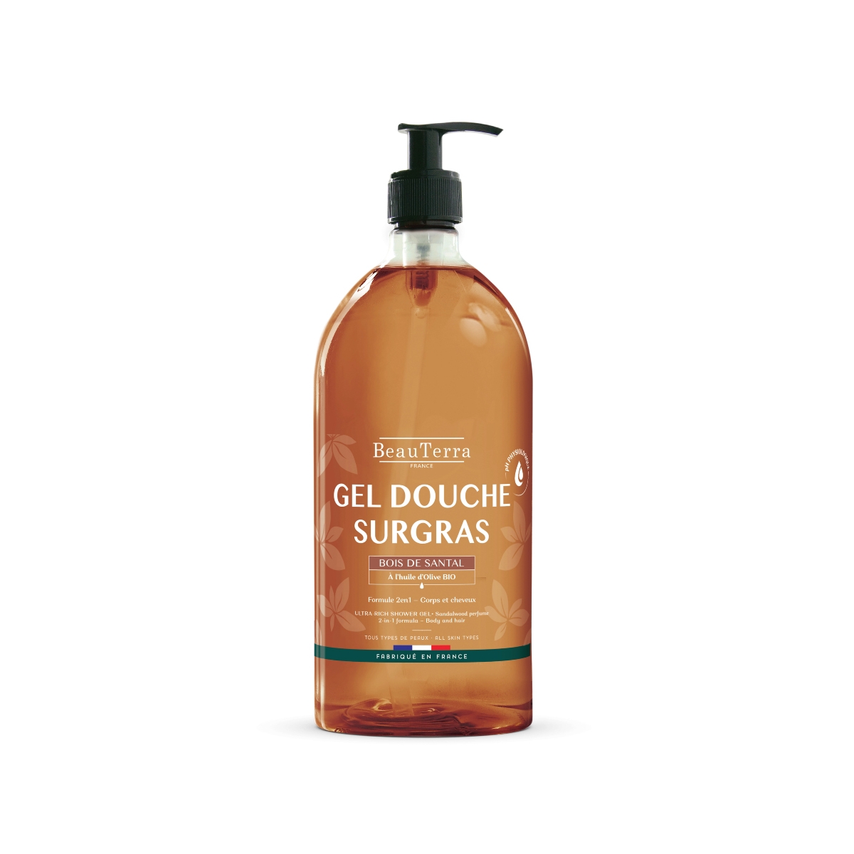 BEAUTERRA sandalkoka dušas želeja, 1 l - Produkta attēls