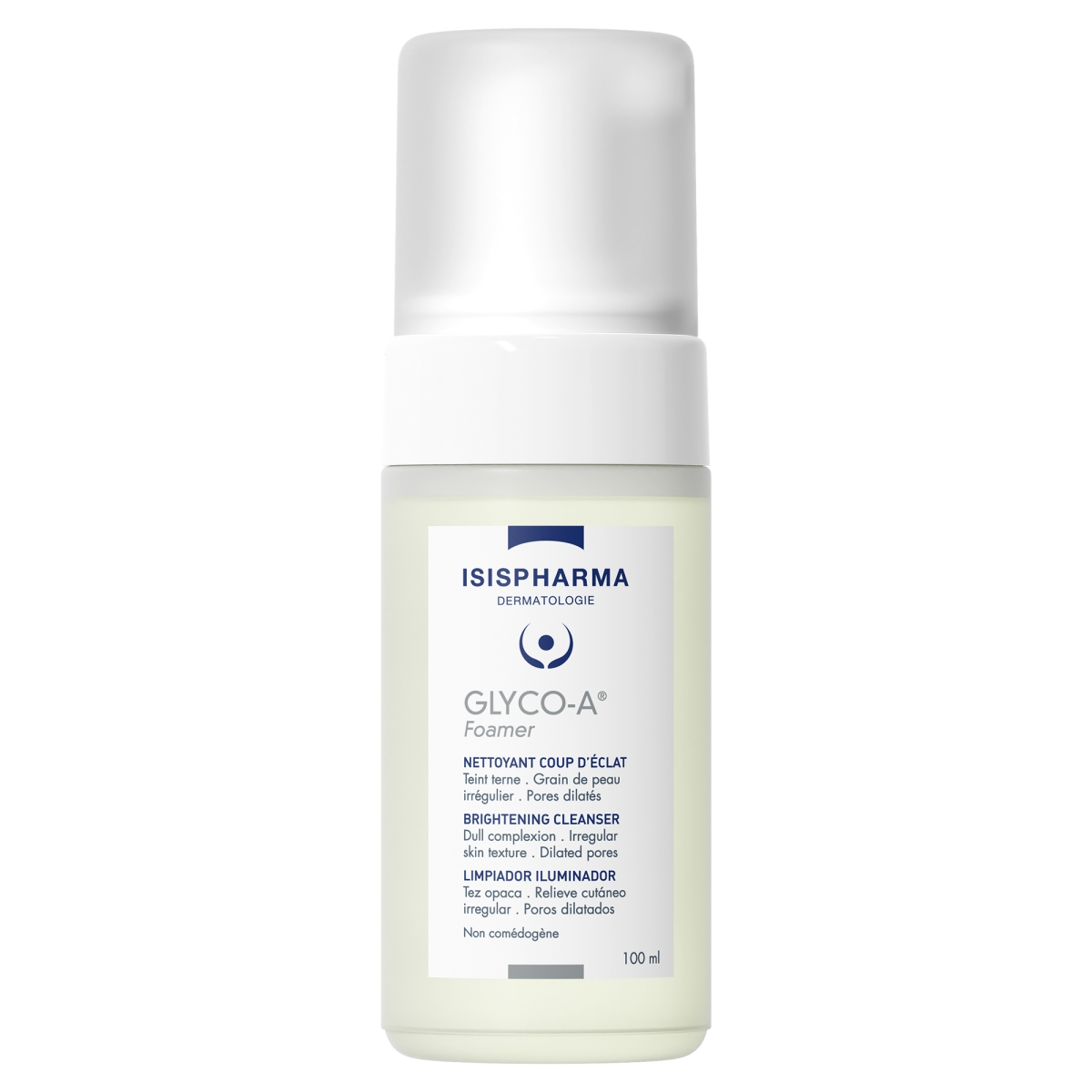 ISISPHARMA Glyco-A Foamer attīrošas putas ar 5,5 % glikolskābi, 100 ml - Produkta attēls