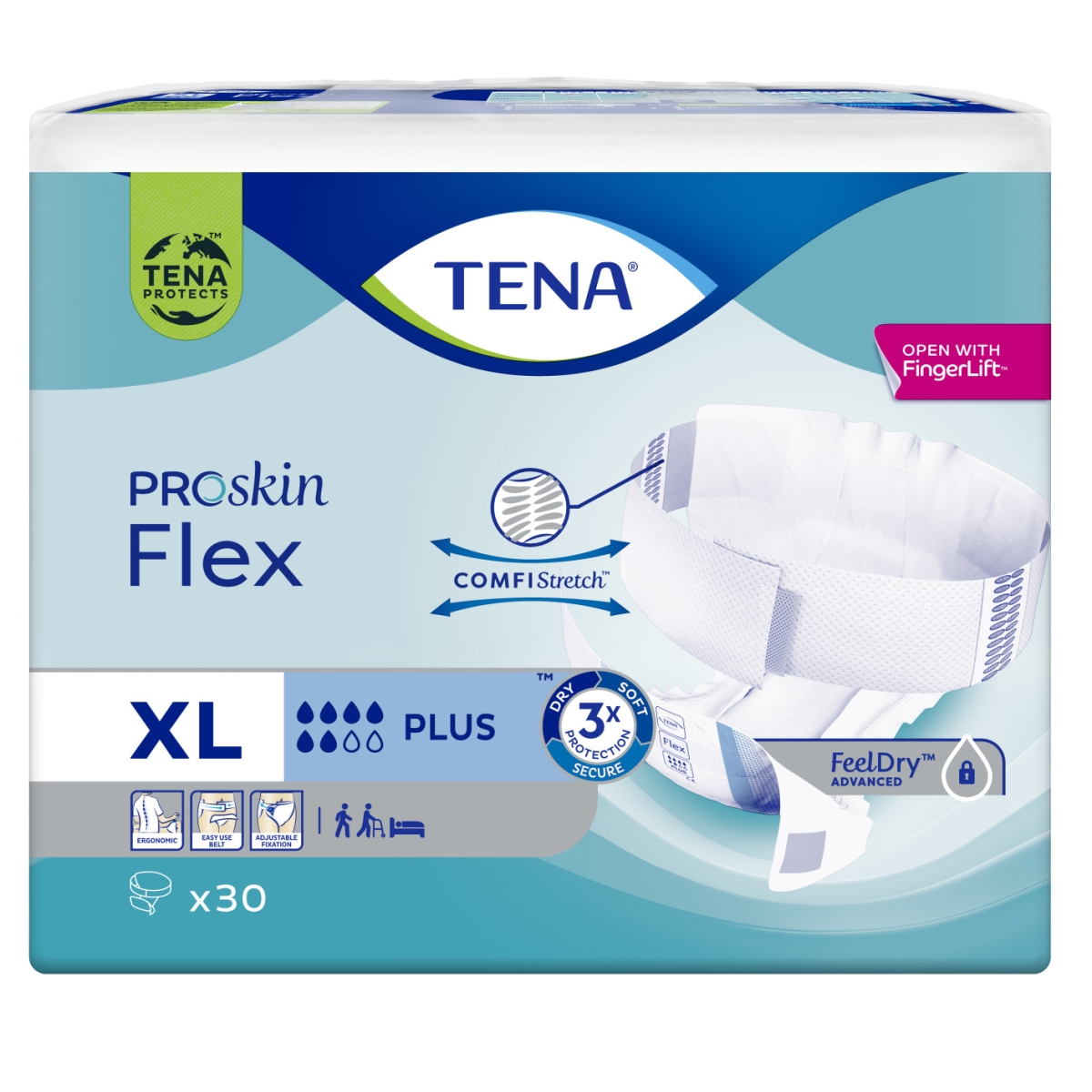 TENA Flex Plus jostiņbikses XL izmērs, 30 gab. - Produkta attēls