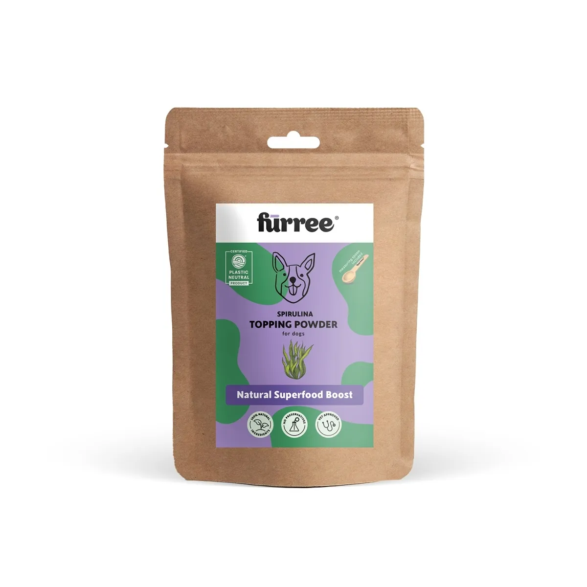 Fürree Topping Spirulīnas pulveris 100g suņiem - Produkta attēls