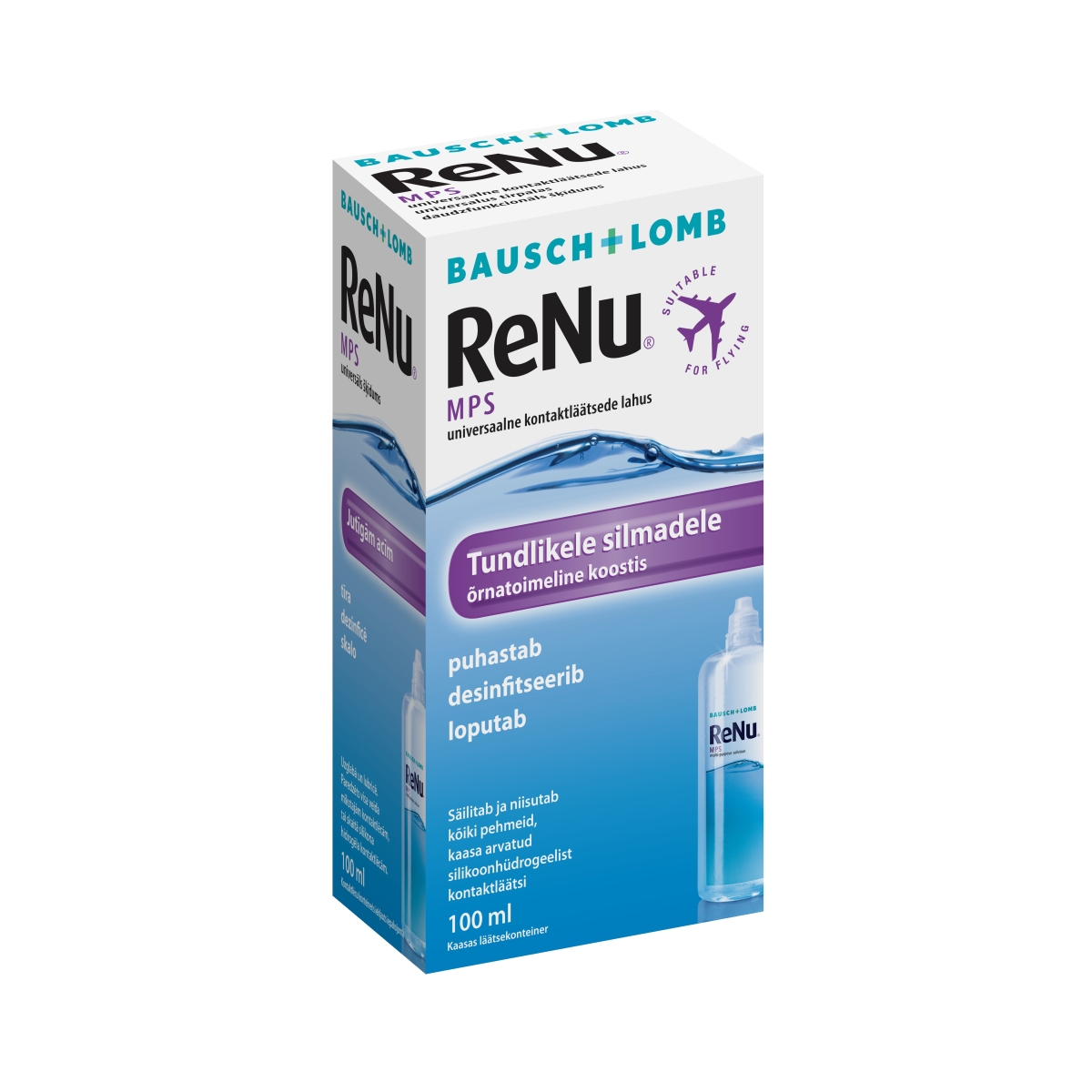 ReNu MPS kontaktlēcu kopšanas šķīdums jutīgām acīm, 100ml - Produkta attēls