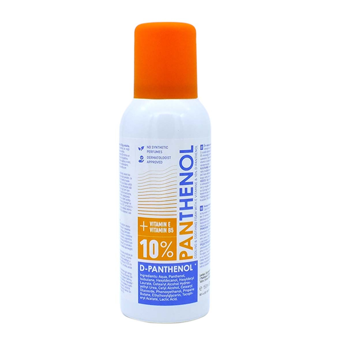 Panthenol 10% ar vitamīniem E un B5, aerosols, 150 ml - Produkta attēls