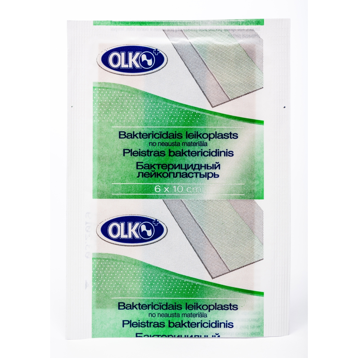 BAKTERICĪDS PLĀKSTERIS NEAUSTS 6x10CM (OLKO) - Produkta attēls