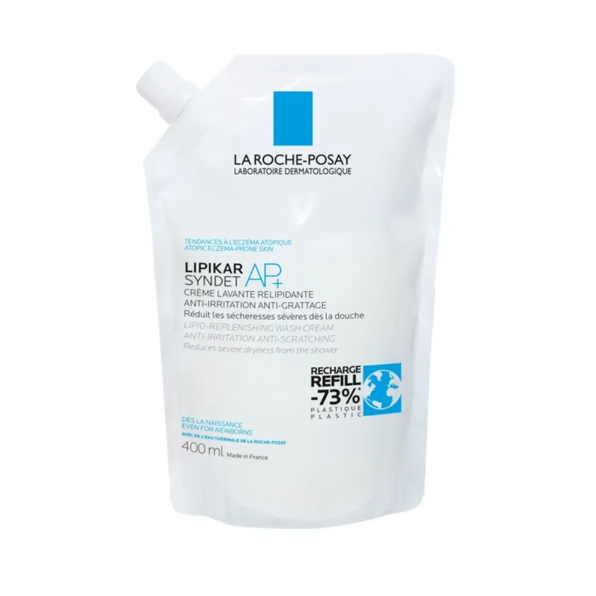 LA ROCHE-POSAY Lipikar Syndet AP+ mazgāšanas krēms (uzp.iep.), 400 ml - Produkta attēls