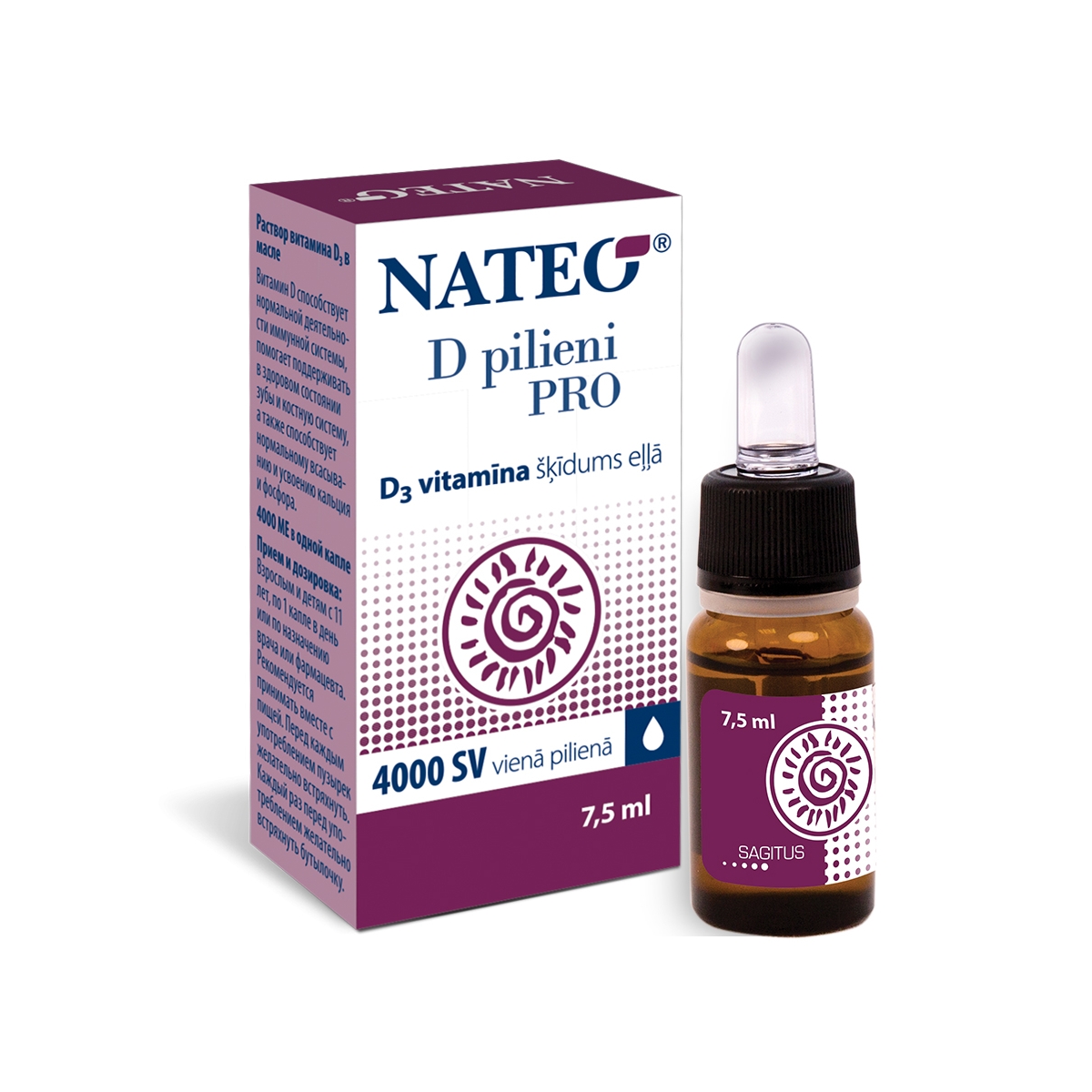NATEO D pilieni Pro 4000, 7.5 ml - Produkta attēls