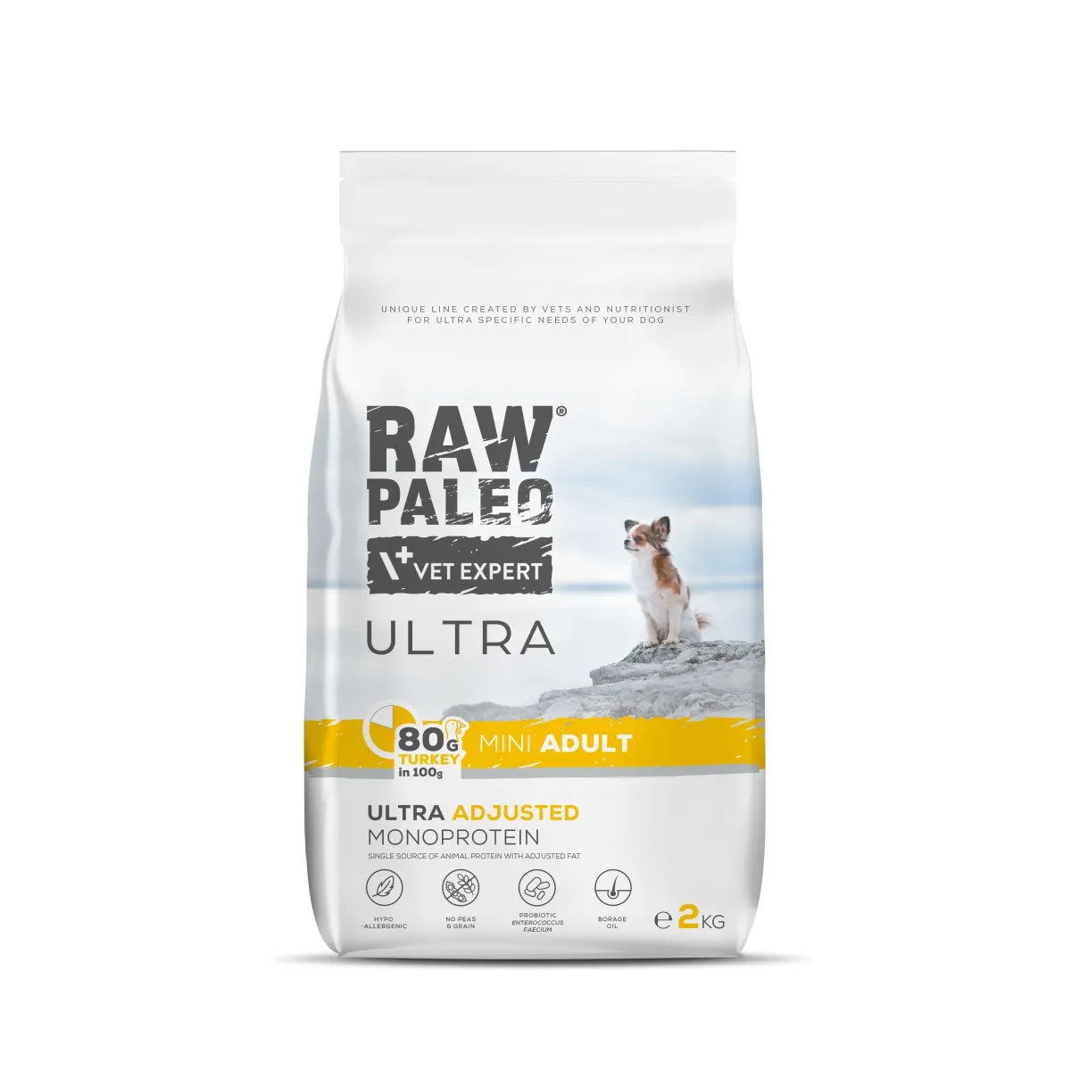 RAW PALEO ULTRA SUŅU SAUSĀ B MINI TĪTARS 2KG - Produkta attēls