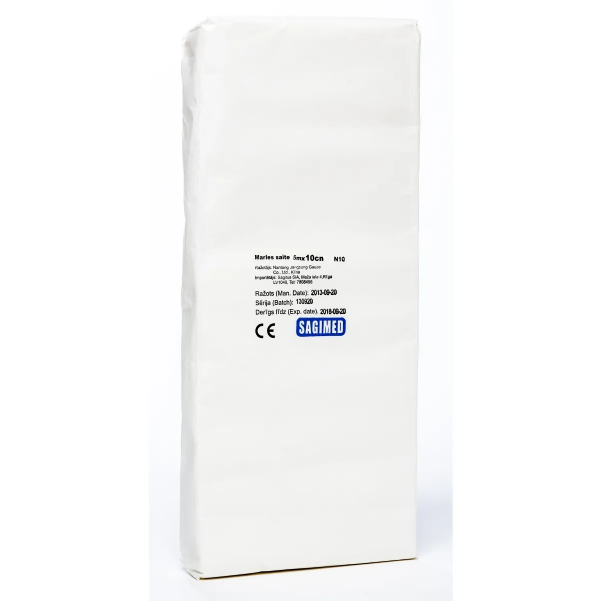 SAITE MARLES NESTERILA 5Mx10CM N10 (ĶĪNA) - Produkta attēls