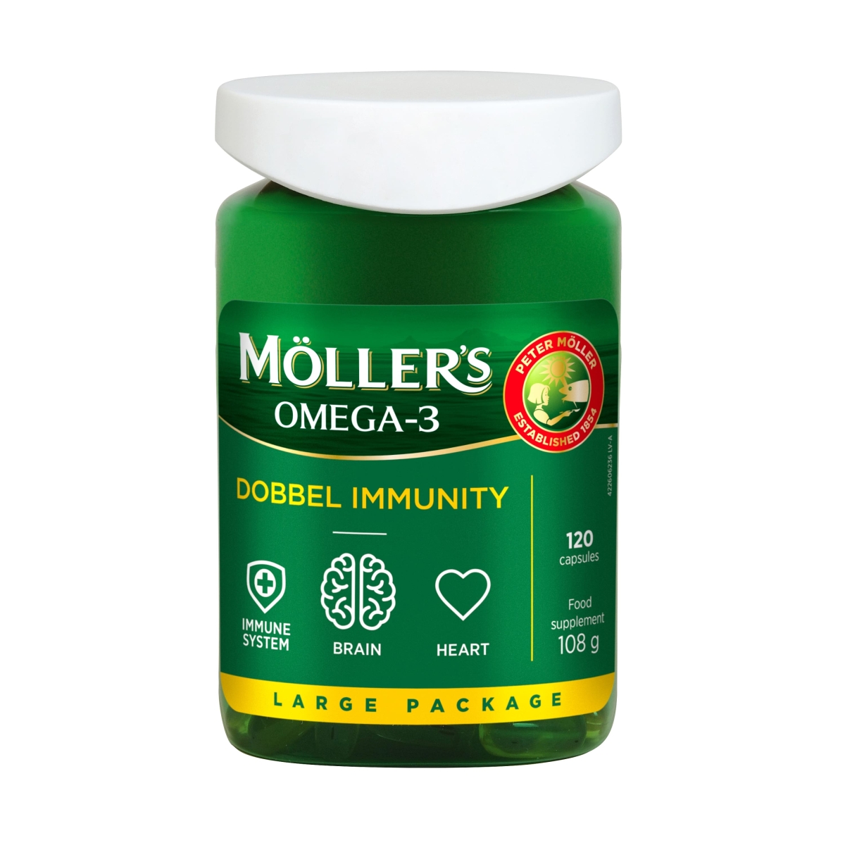 MOLLERS Dobbel Immunity kapsulas, 120 gab. - Produkta attēls