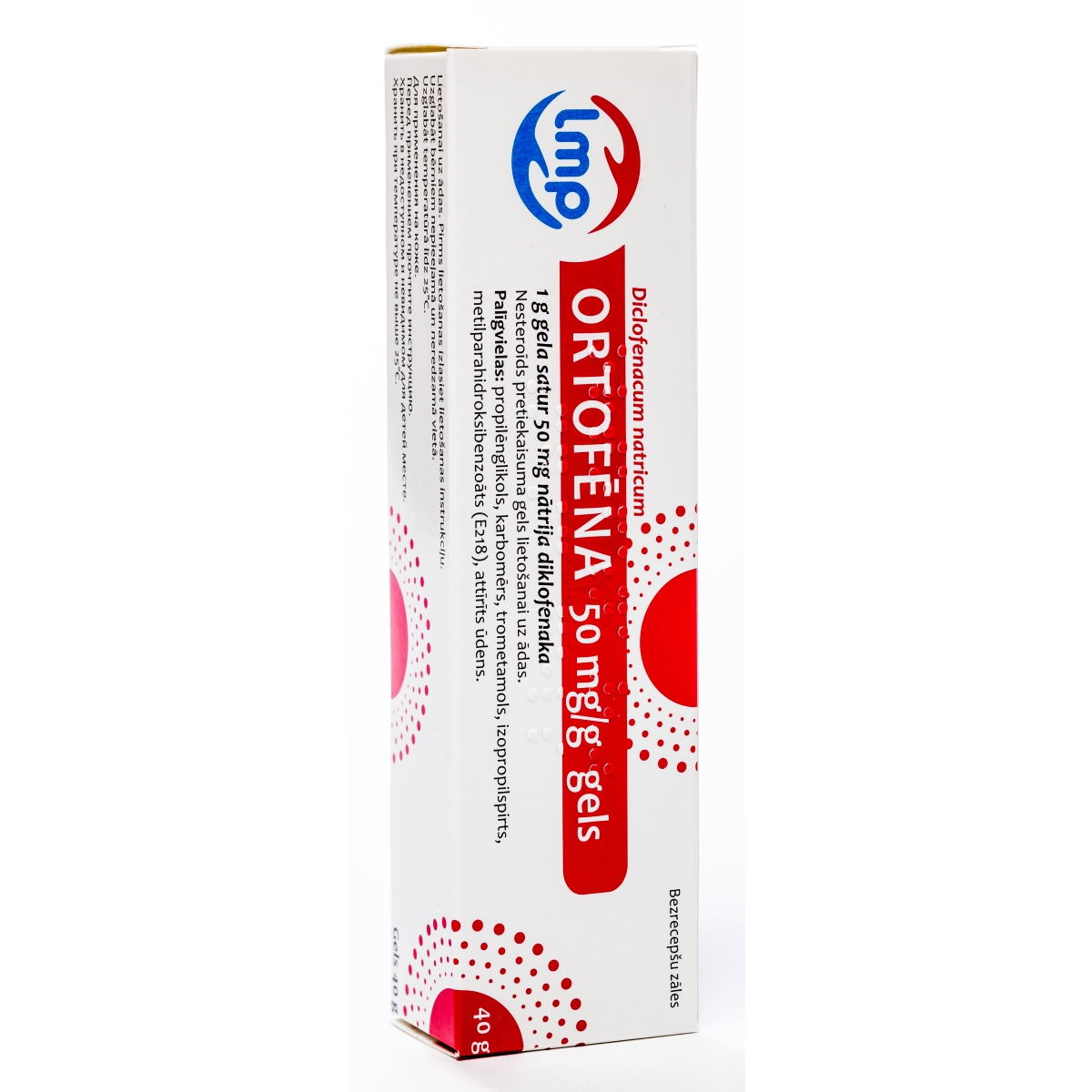 ORTOFĒNA 50MG/G GELS 40G - Produkta attēls
