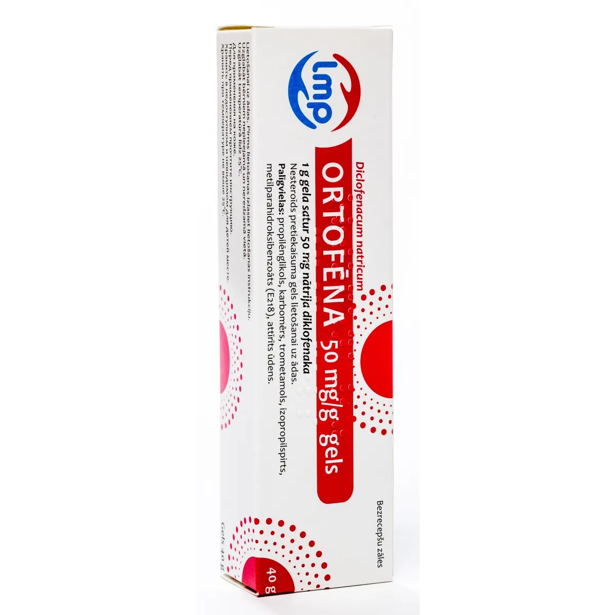 ORTOFĒNA 50MG/G GELS 40G - Produkta attēls