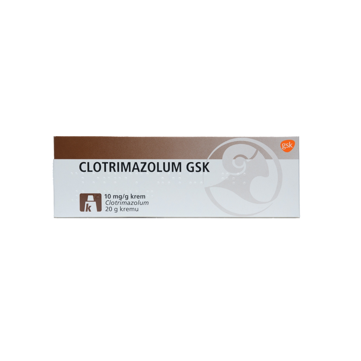CLOTRIMAZOLUM GSK 10 mg/g krēms, 20 g. - Produkta attēls