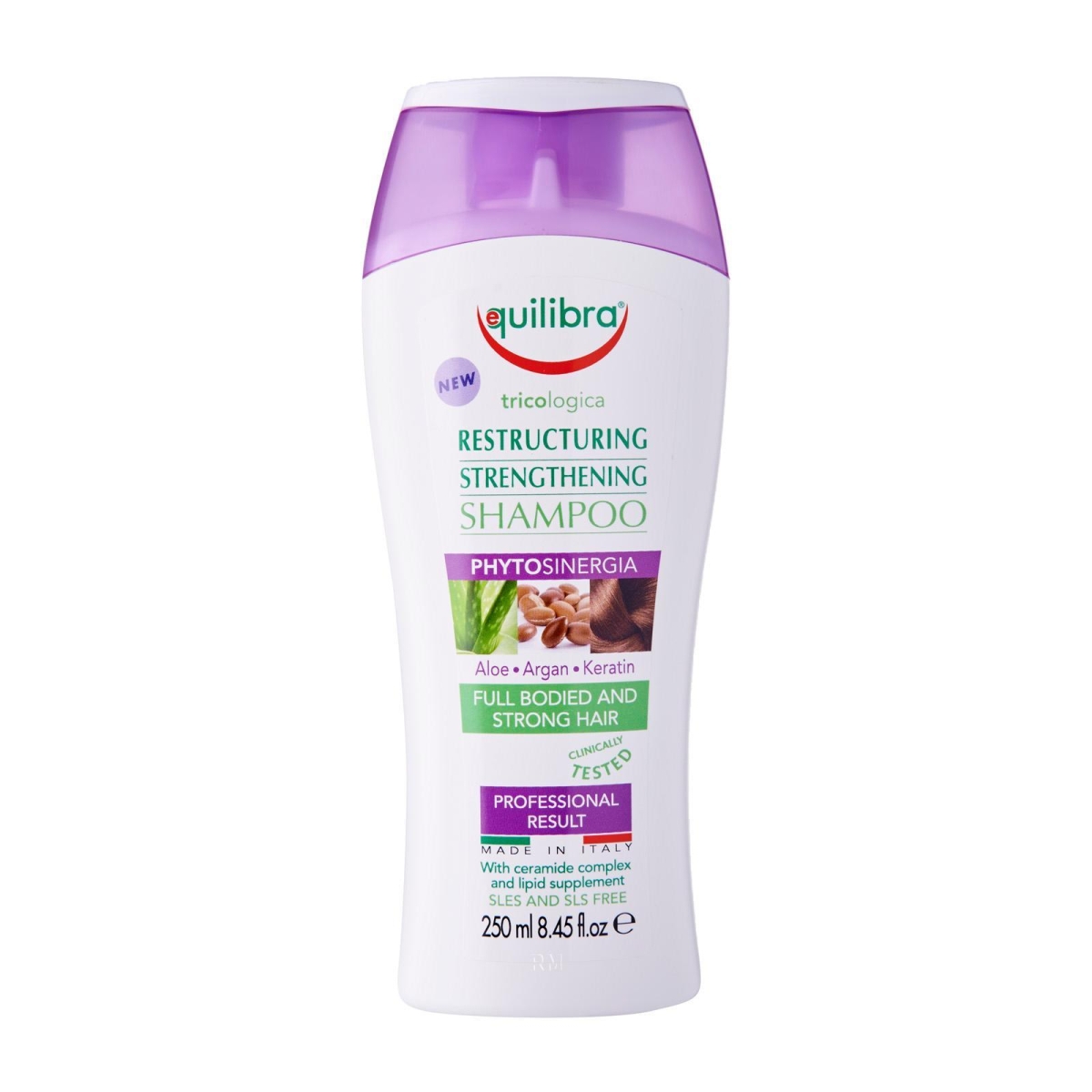 EQUILIBRA RESTRUKTIZĒJOŠS ŠAMPŪNS 250ML - Produkta attēls