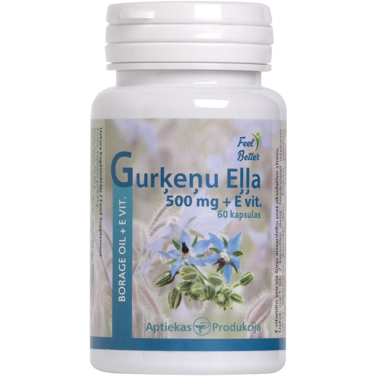 AP Gurķenes sēklu eļļa ar E vitamīnu, kapsulas, 60gab - Produkta attēls