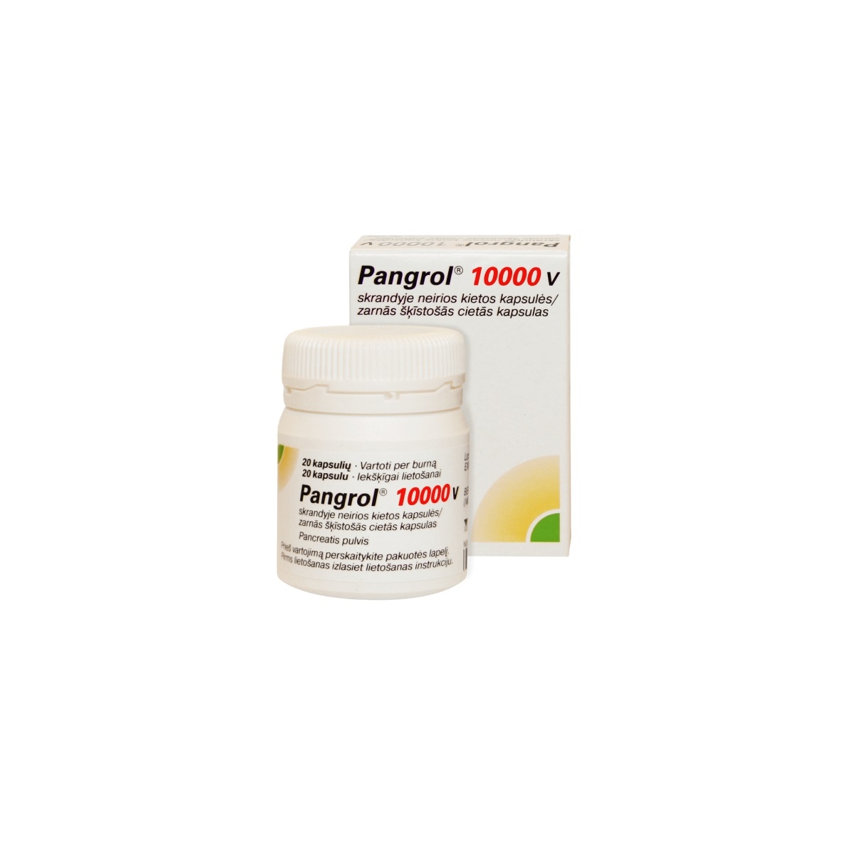 PANGROL 10000 KAPSULAS N50 - Produkta attēls