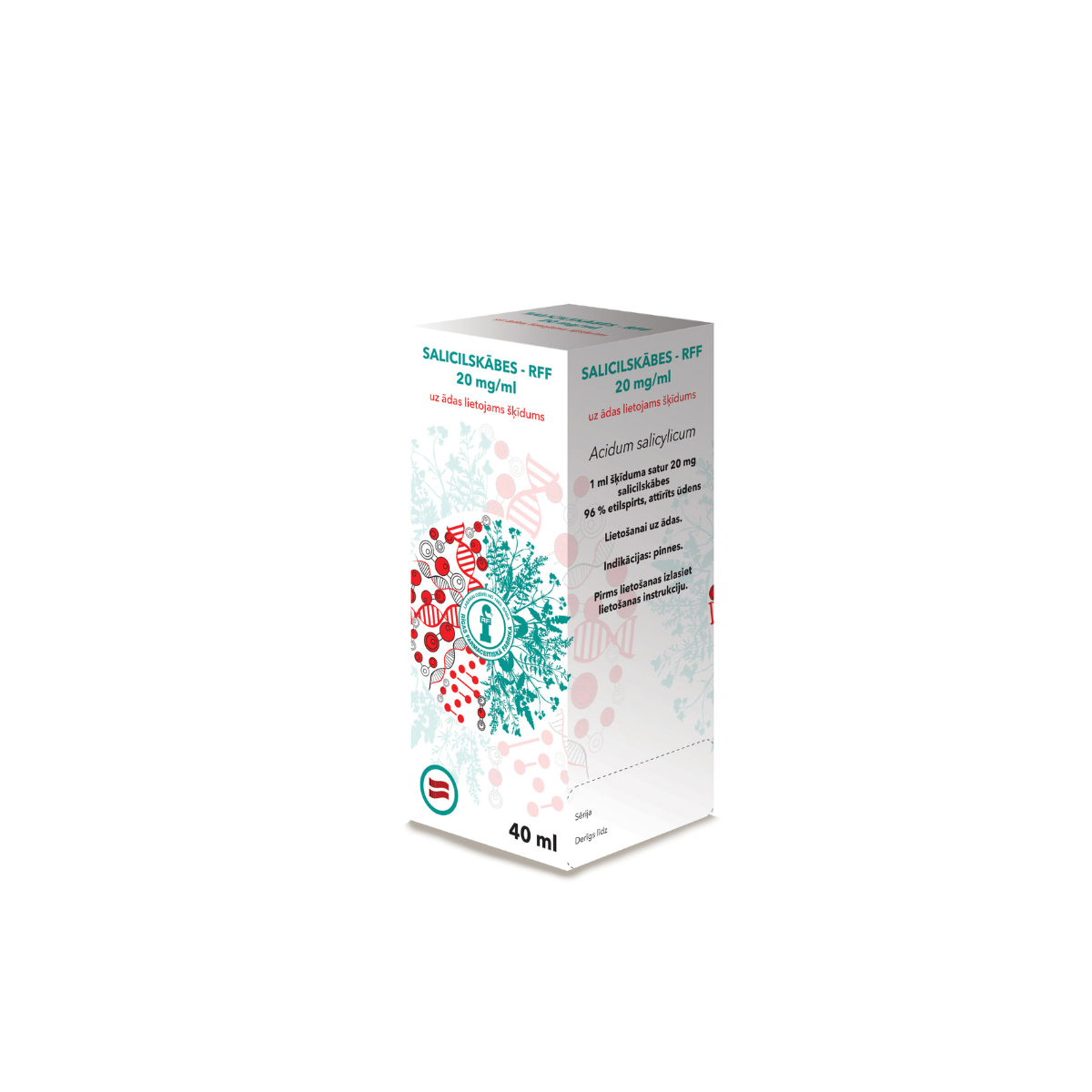 RFF Salicilskābes 2% spirta šķīdums, 40 ml - Produkta attēls 1